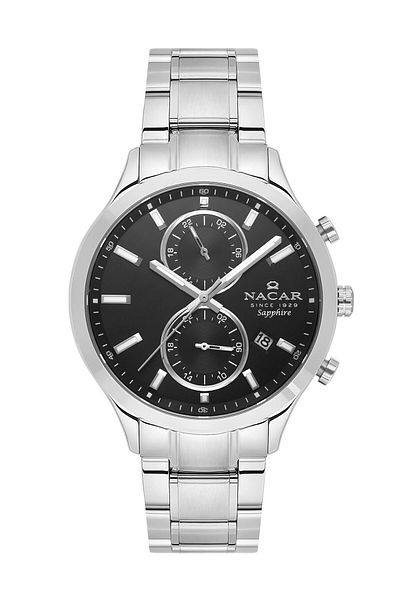 Nacar NC33-298316G-ABM SAPPHIRE GLASS STAINLESS STEEL MEN'S WRISTWATCH