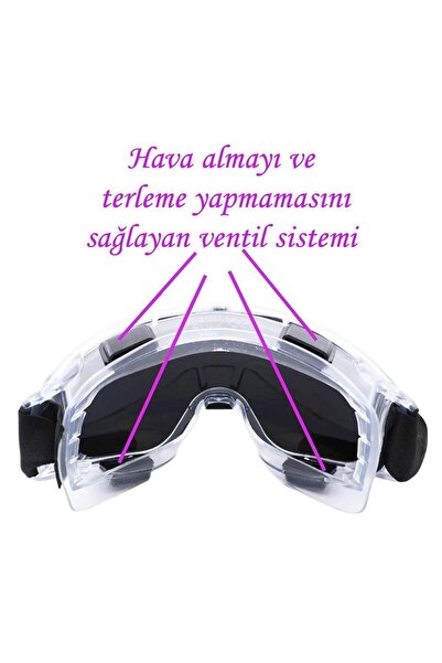 GLASWEN Welding Protective Work Security Safety Goggle Glasses with Valve S550 Rainbow Products
