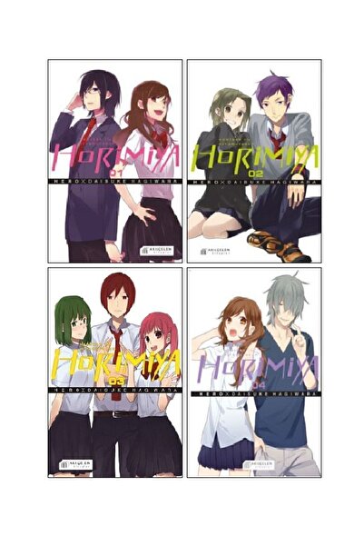Akıl Çelen Kitaplar Horimiya 1-2-3-4. Ciltler Manga Seti