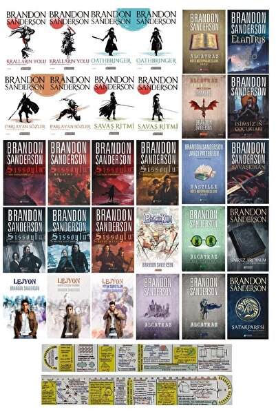 Timaş Yayınları Brandon Sanderson 30 Kitap Set-Fırtınaışığı Arşivi - Sissoylu...