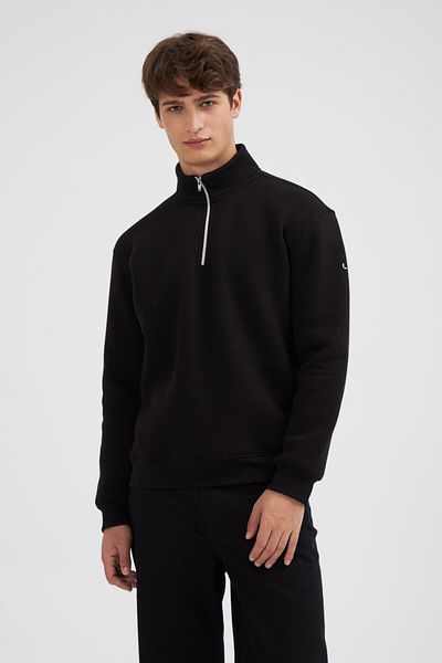 Looker Club Men's High Collar Zipper Sweat - 2024549