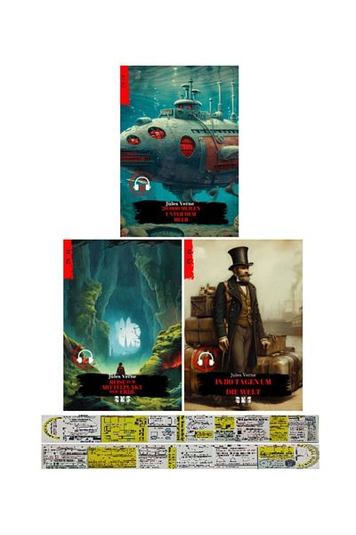 Alfa Yayınları German A1-A2 Level 3 Piece Novel Set + Mat. Teaching Ruler