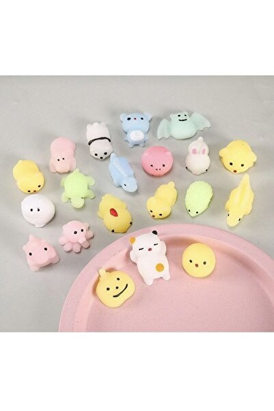 AYVİ 10 Adet Sukuşi Yumuşak Stres Çocuk Oyuncağı Eğlenceli Figüler