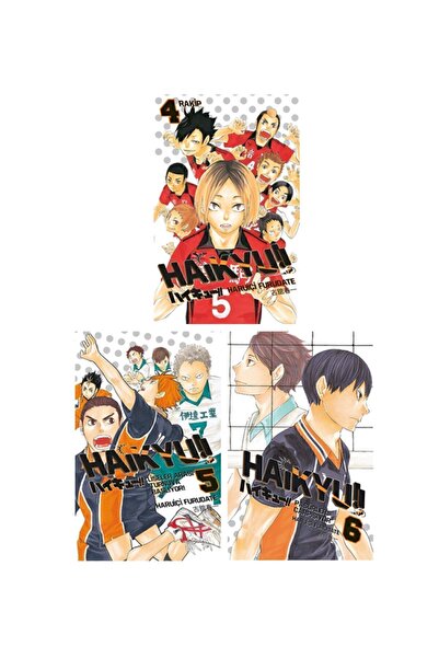 Gerekli Şeyler Yayıncılık Haikyu 4-5-6. Ciltler Manga Seti