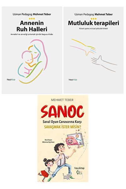 hayykitap Uzman Pedagog Mehmet Teber 3 Kitap Set / Annenin Ruh Halleri-Mutlul...