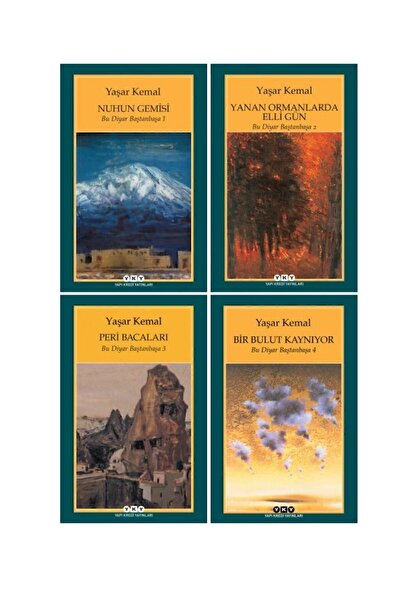 Yapı Kredi Yayınları Bu Diyar Baştanbaşa 4 Kitap Set - Yaşar Kemal