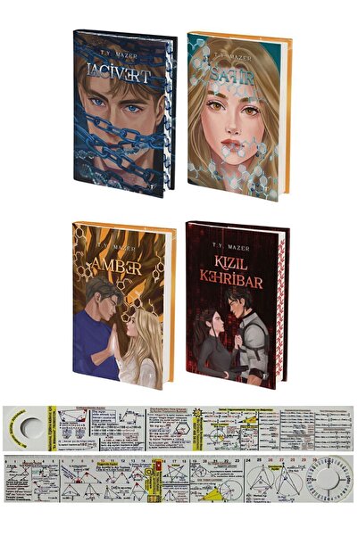 Artemis Yayınları T. Y. Mazer Lacivert - Safir - Amber - Kızıl Kehribar 4 Kit...