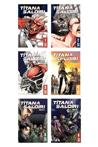 Gerekli Şeyler Titana Saldırı 1-2-3-4-5 Ve 6 Kitaplar-manga Çizgi Roman-hajim...