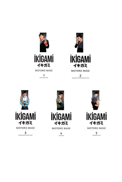 Marmara Çizgi Ikigami 1-2-3-4-5. Ciltler Manga Seti