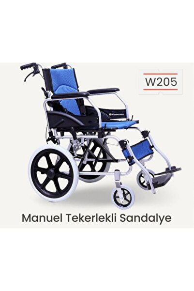 WİPPERMAN REFAKATÇİ FRENLİ VE EMNİYET KEMERLİ TEKERLEKLİ SANDALYE