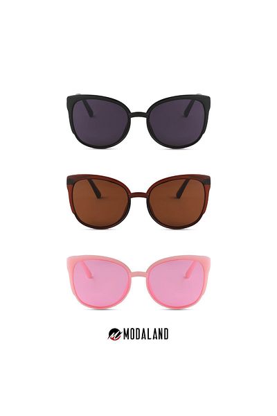 ModaLand Unisex Women's Sunglasses - 3-Piece Deal Set