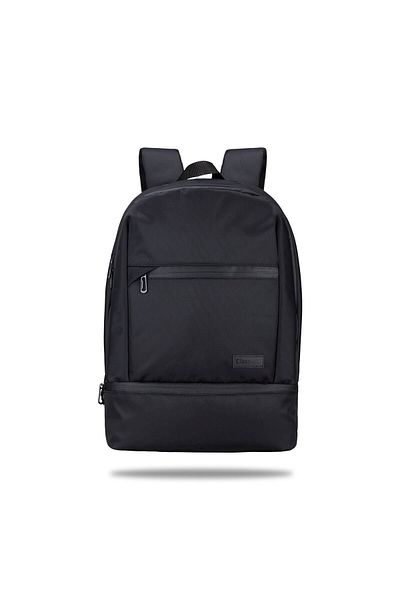 Classone Bp-ıt900 Benevento 15.6" قماش مقاوم للماء وسحاب، كمبيوتر محمول، حقيبة ظهر للكمبيوتر المحمول - أسود