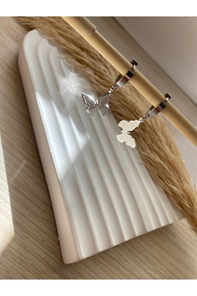 stainless steell Rubsey Yonca Sarkıtma Model Küpe Minimal Paslanmaz-kararmaz ...