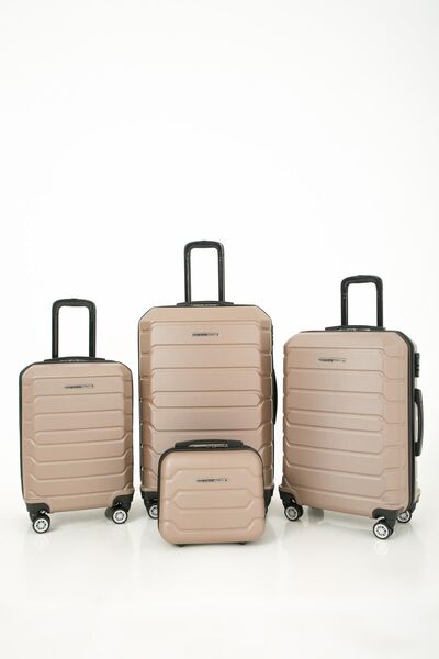 Las Vegas Polo Club Abs Kabin Orta Büyük Ve Makyaj Boy 4'lü Travel Valiz Bavu...