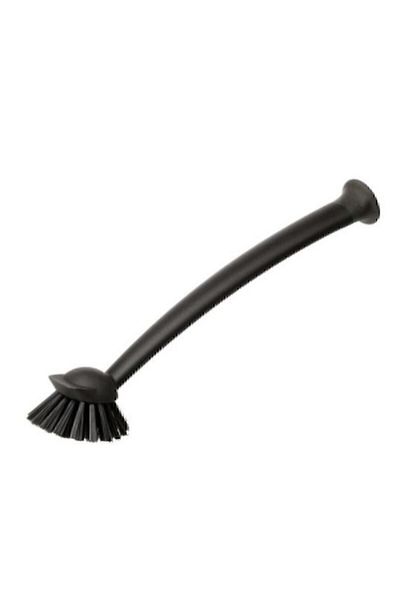 IKEA Rinnig Plastic Dish Brush with Suction Cup - Black