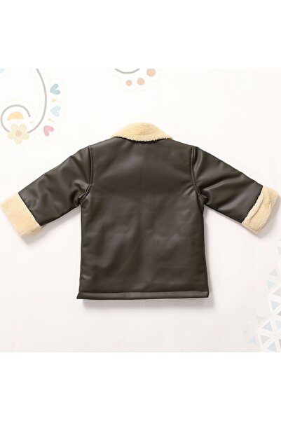 Go Veform Kız Bebek ve Çocuk  Deri Mont HakiAVM2103