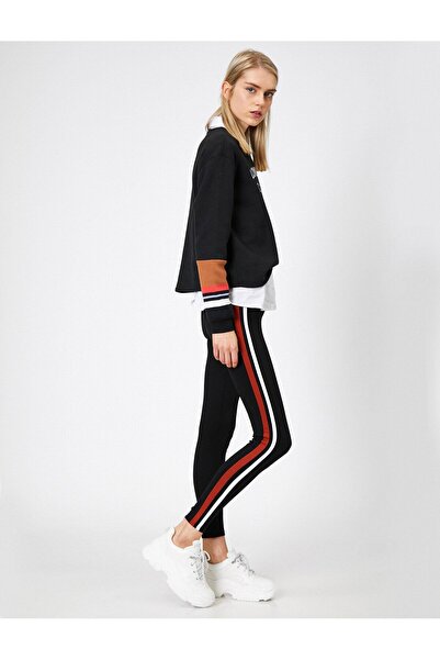 Koton Ρίγες λεπτομερείς κολάν