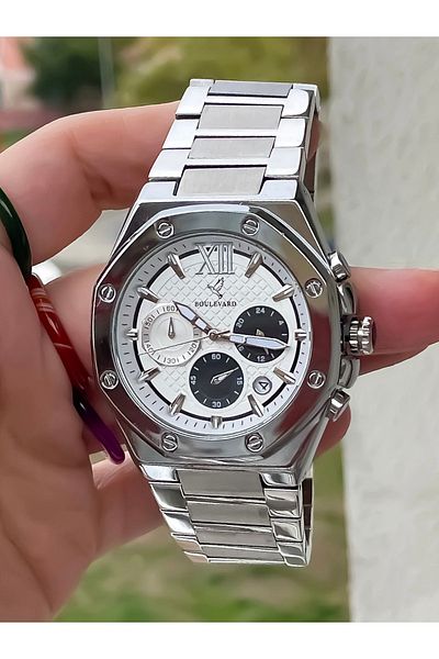 Bentini Bouleward Men's Sports Watch - Stylish Design, Stainless Color, Bracelet Gift