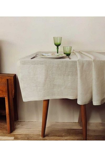 PİKKO HOME 150*245 см мек памучно-ленен кафяв (K)