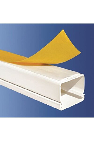 Mutlusan 40x25mm Yapışkanlı Kablo Kanalı 2mt. Bantlı Kablo Kanalı