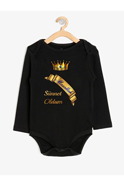 venüsdijital I WAS CIRCUMCITED GOLD PRINTED MODEL 20238 BABY BODY ZIBIN