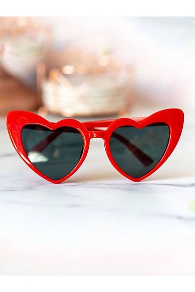 KAMPANİX Bridal Goggles - Heart, Bride-Henna-Wedding-After Red