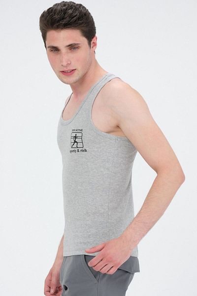 Rich Men's Swimmer Cut Sports Tank Running Athlete Tank Top