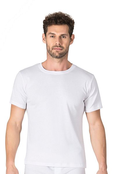 ÖZKAN underwear Özkan 0116 Πακέτο 6 Ανδρικό εσώρουχο με ριμπ ελαστικό άνετο κλειστό λαιμό με μισό μανίκι
