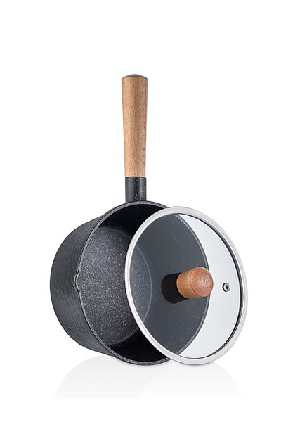 FALEZ Black Line 16 cm Cast Iron Milk Pot