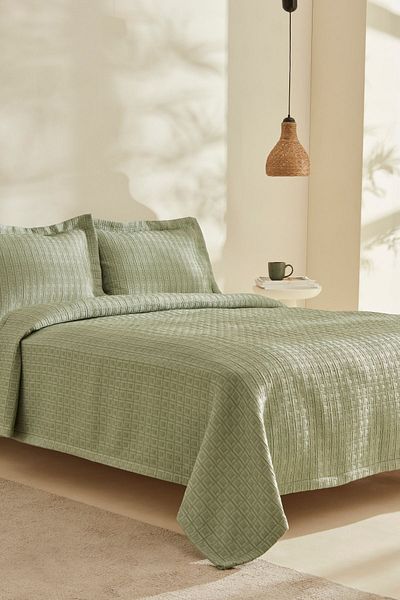 Karaca Home Green Cool Touch Double Bedspread