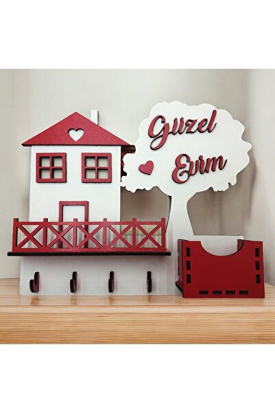 Vera Atolye Güzel Evim Anahtarlık Askısı