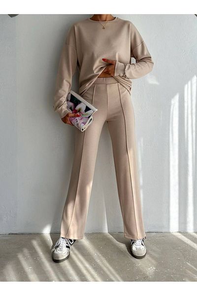 SUYA US WEAR Modal Fabric Trousers and Sweatshirt Set