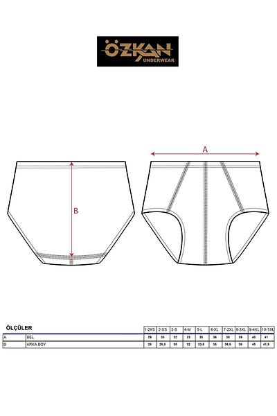 ÖZKAN underwear Özkan 0037 Chiloți pentru bărbați, 100% bumbac, pieptănați