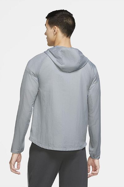 Nike Απαραίτητο τζάκετ για τρέξιμο Συγκεντρώσιμο γκρι ανδρικό μπουφάν