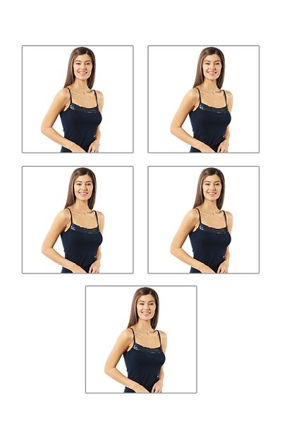ÖZKAN underwear Özkan 2102 Pachet de 5 curele de frânghie din satin pentru atletă