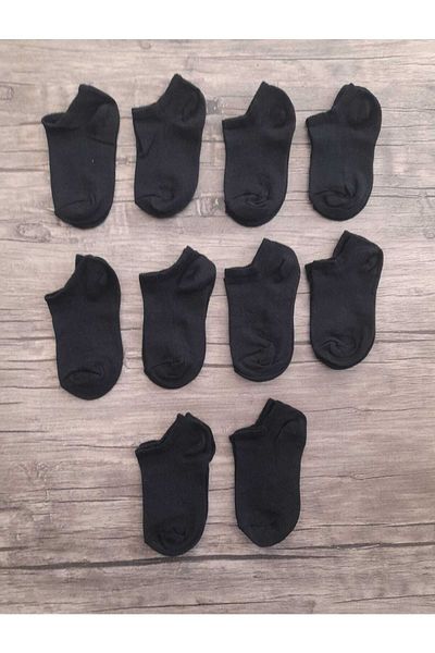 SOCKSHION Детски памучни боти Чорапи 10 чифта черни