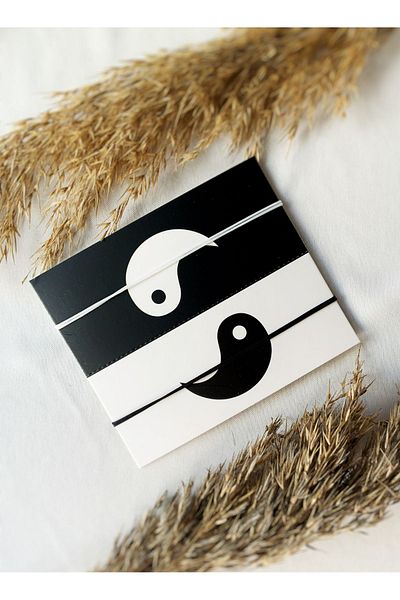 Atölye Merdiven Unisex Ying Yang Couple Bracelet - Friend Wife Bff Share Bracelet