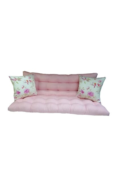 Fitsdekor Pembe Renk Salıncak Minderi 150x50 Cm-