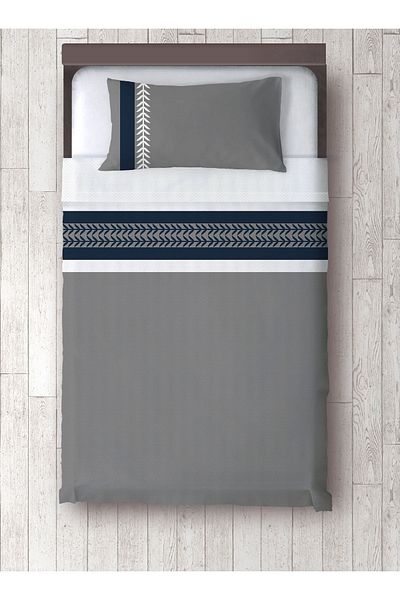 yok yok evim eve dair her şey Defne Single Bordered Pike and Pillow Set