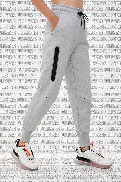 Nike Tech Fleece Loose Fit Sweat Παντελόνι Γκρι Loose Fit Γυναικείο Φούτερ Γκρι
