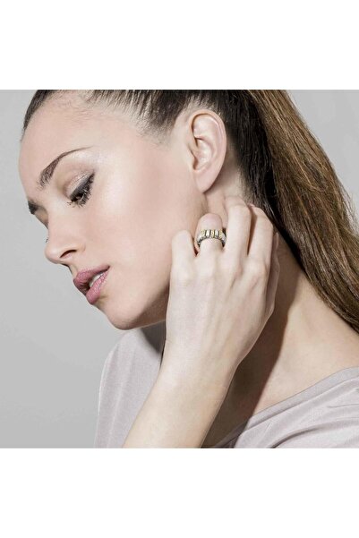 NOMİNATİON Extensıon N,y, Ring (s) In Stainless Steel With 18k Gold And Cubic Zirconia (001_whıte)