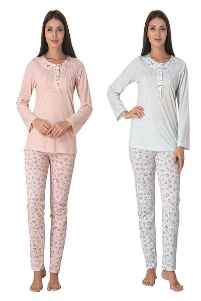 ByLohusa Set de pijamale pentru femei Effortt Blue
