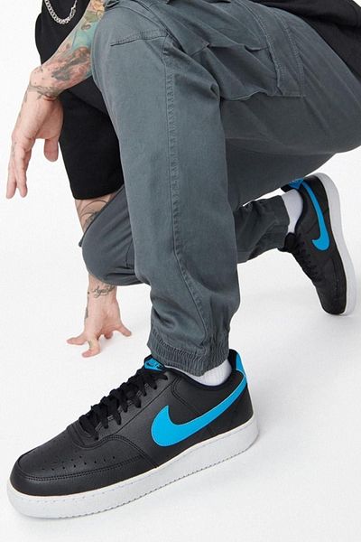 Nike Ανδρικό casual αθλητικό παπούτσια Court Vision Lo NN Μαύρο Μπλε