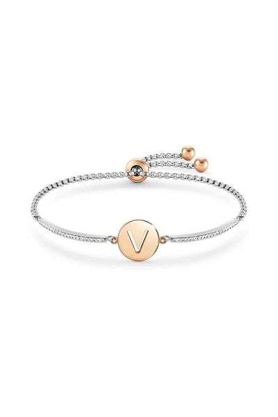 NOMİNATİON Mıllelucı Bracelet In Steel And Cubic Zirconia Letters (022_v)
