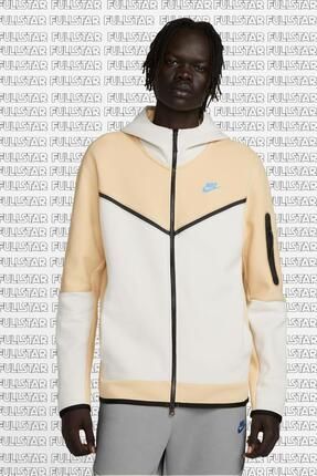 Nike Sportswear Tech Fleece Full Zip Hoodie Fermuarl Kapu onlu Sweatshirt Bej Fiyat Yorumlar Trendyol
