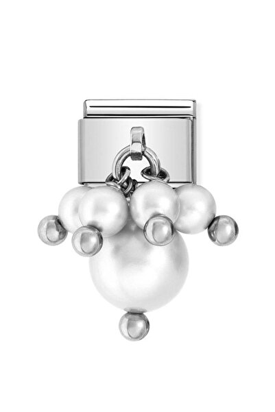 NOMİNATİON Composable Classic Dekoratif Charm - Charm Kristal İnci - Beyaz İn...