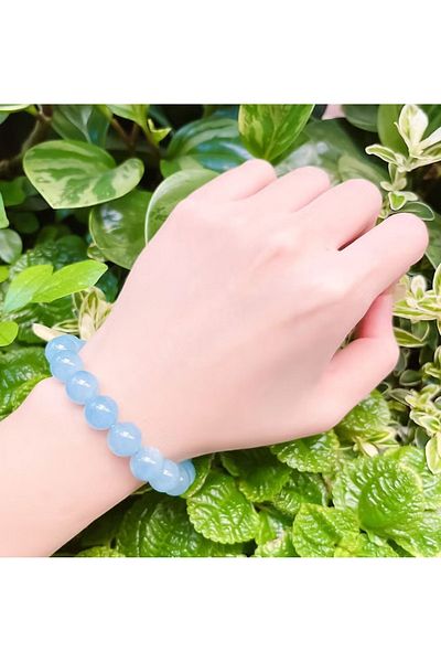 Mystic Energy Aquamarine - Natural Stone Bracelet| Gift Natural Stone| Hemimorphite-Heliodor-Galen