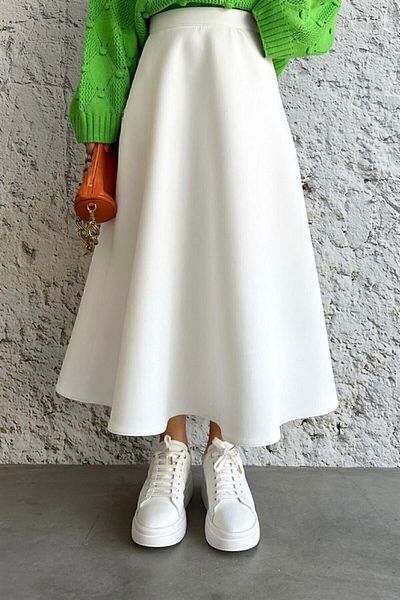 ŞENKOÇ White Scuba Testeur Skirt