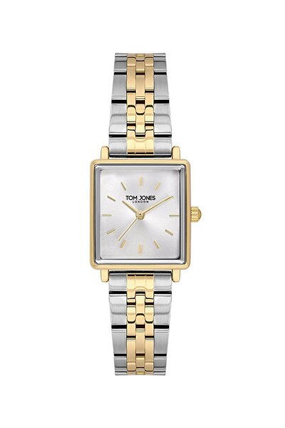 Tom Jones Tj.3.10025-3 Çelik Kordonlu Köşeli Kare Kadın Kol Saati 2 Yıl Garan...