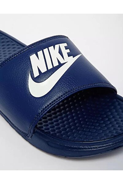 Nike Futura Benassi Slide Hard Blue Unisex Tek Bantlı Tek Bantlı Lacivert